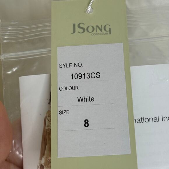 NEW Wms 8 White Linen Blazer Lace Embroidered Formal Elegant Party Easter - Picture 4 of 16